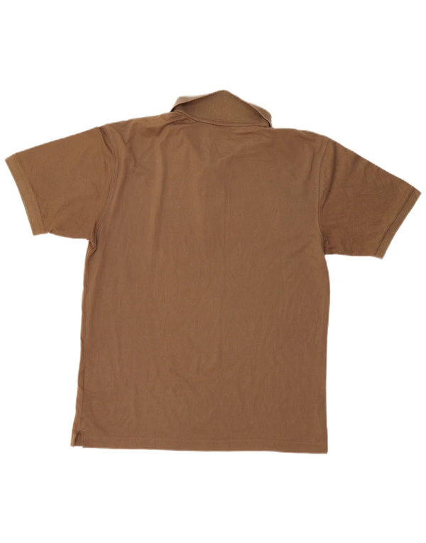 Champion Mens Polo Shirt Medium Brown Cotton