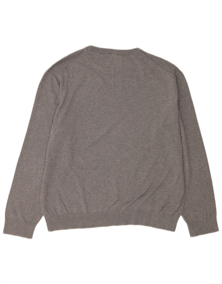 Gant Mens Crew Neck Jumper Sweater XL Grey
