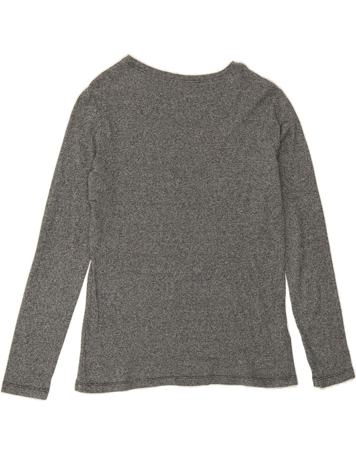 EDDIE BAUER Womens Top Long Sleeve UK 16 Large Grey Cotton Vintage Eddie Bauer and Second-Hand Eddie Bauer from Messina Hembry 