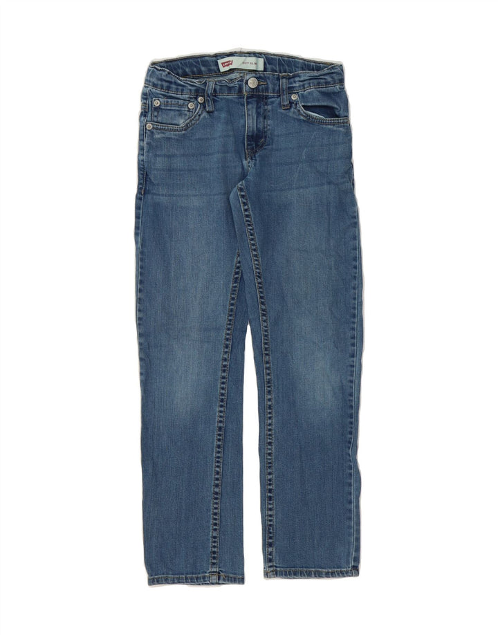 LEVI'S Boys 511 Slim Jeans 9-10 Years W25 L25 Blue Cotton Vintage Levi's and Second-Hand Levi's from Messina Hembry 