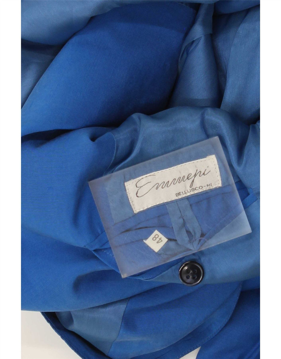 Vintage Mens 3 Button Blazer Jacket IT 48 Medium Blue