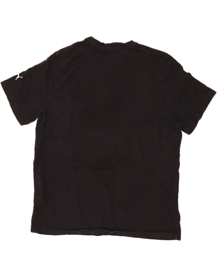 PUMA Mens Graphic T-Shirt Top XL Black Cotton Vintage Puma and Second-Hand Puma from Messina Hembry 