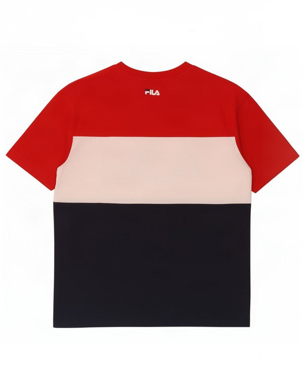Fila Womens Graphic T-Shirt Top IT 36 XS Multicoloured Colourblock