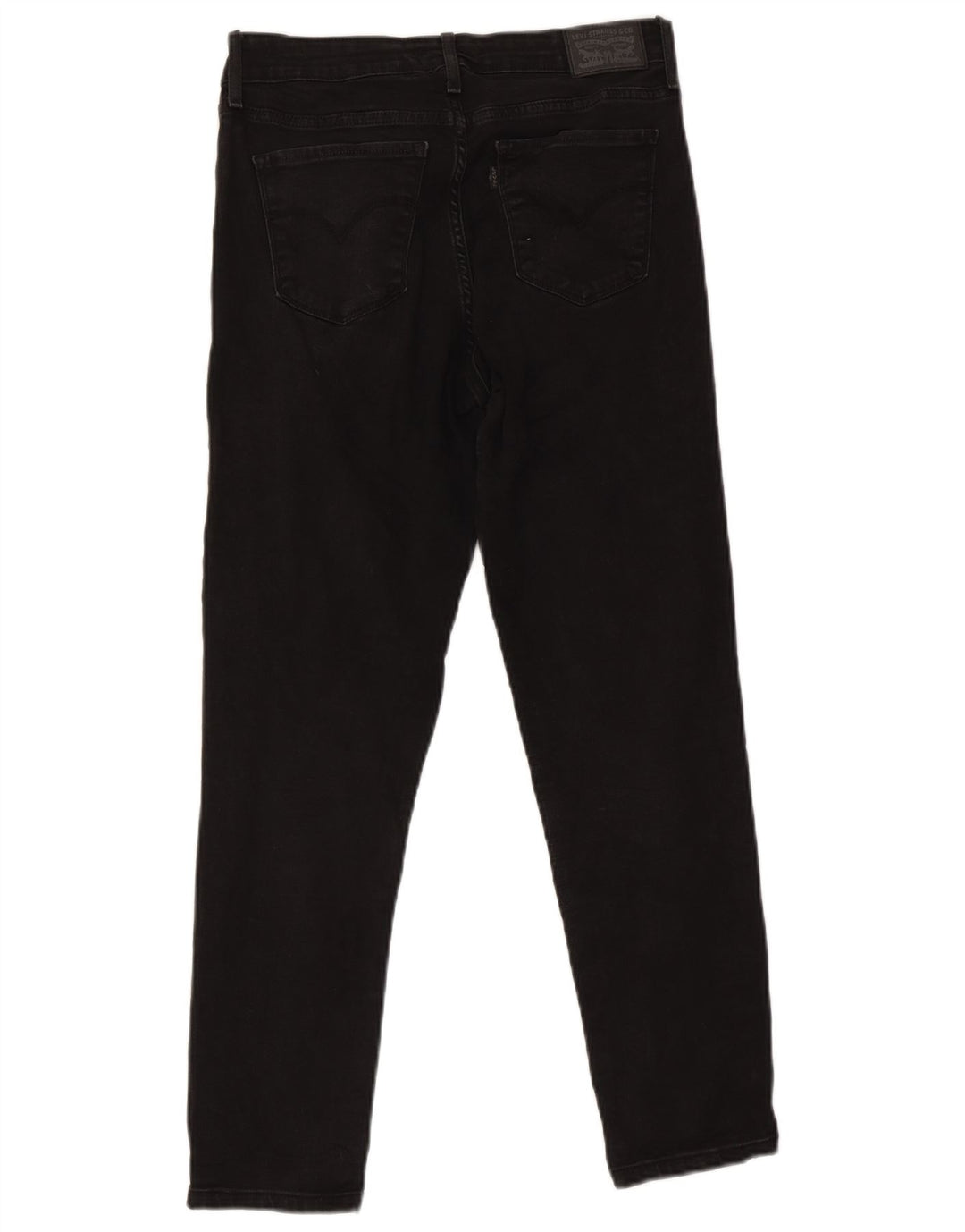 Levi's Womens 712 Slim Jeans W30 L27 Black Cotton