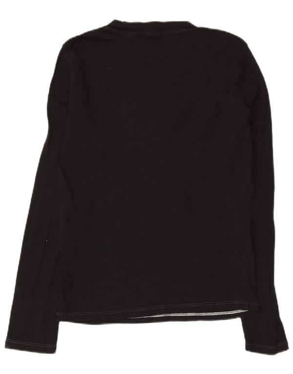 LEVI'S Womens Top Long Sleeve UK 10 Small Black