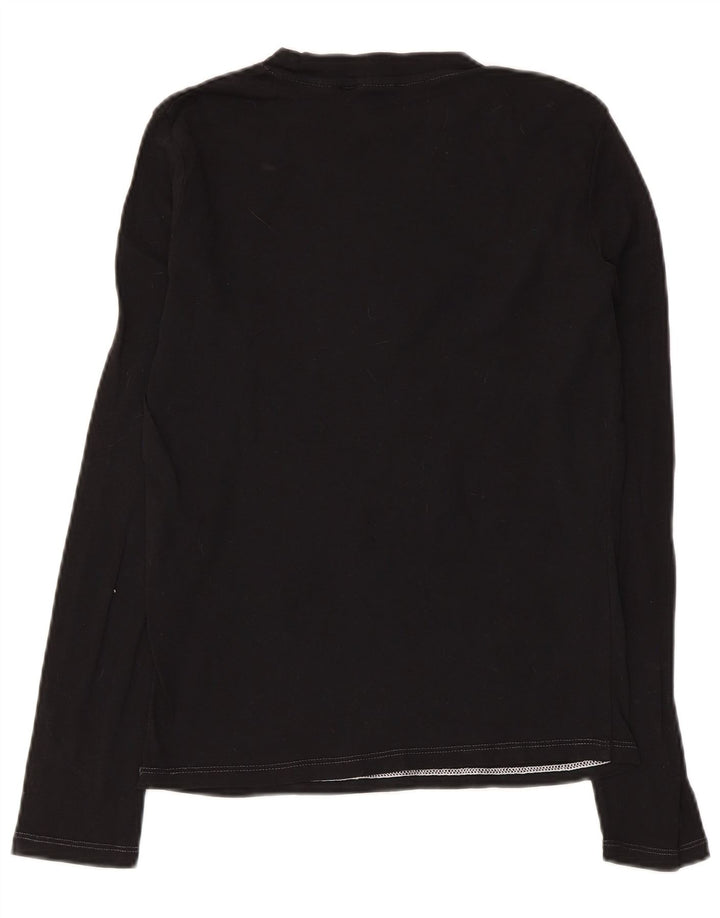 LEVI'S Womens Top Long Sleeve UK 10 Small Black