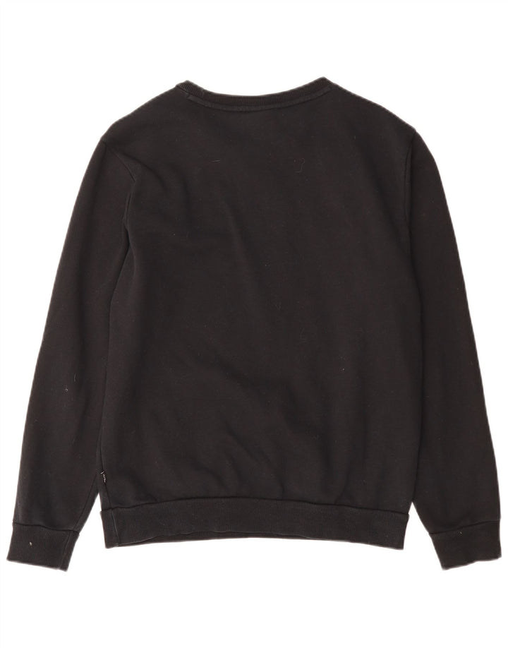 PUMA Mens Graphic Sweatshirt Jumper Small Black Cotton