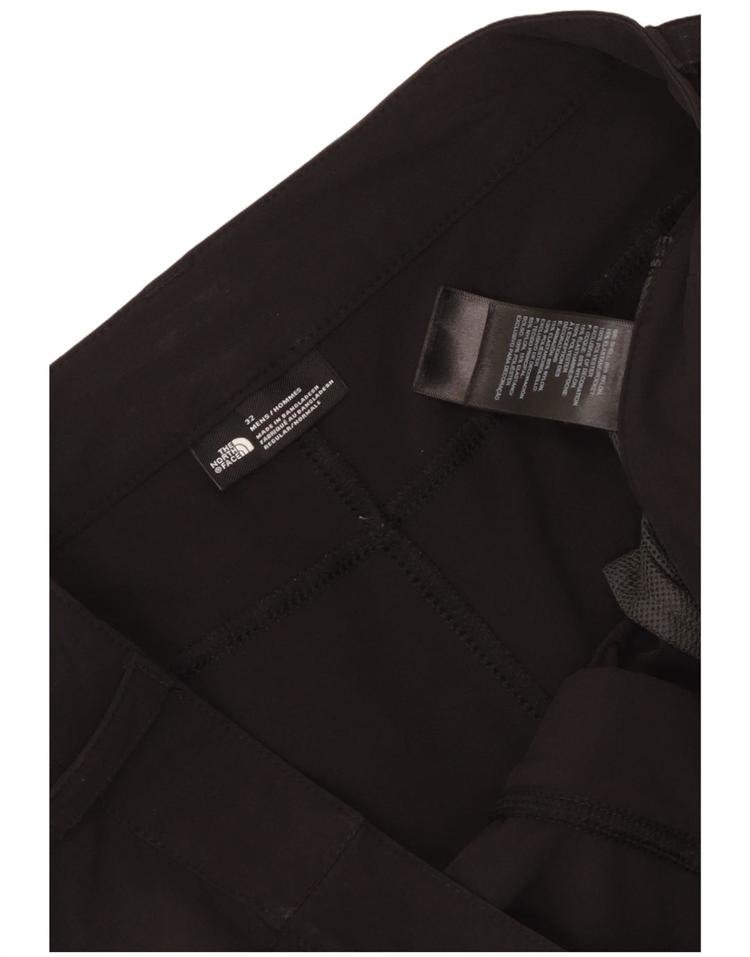 The North Face Mens Chino Shorts W32 Medium Black Nylon
