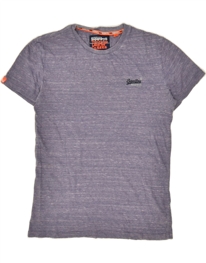 SUPERDRY Mens T-Shirt Top Small Purple Flecked Cotton | Vintage Superdry | Thrift | Second-Hand Superdry | Used Clothing | Messina Hembry 