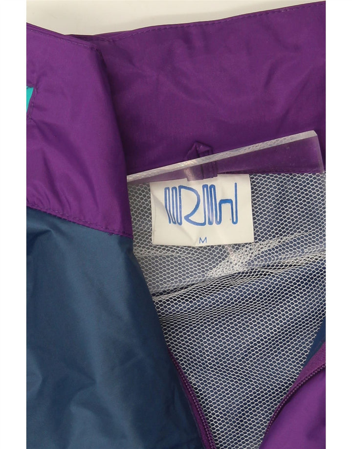 VINTAGE Mens Rain Jacket UK 38 Medium Purple Colourblock Polyamide Vintage Vintage and Second-Hand Vintage from Messina Hembry 