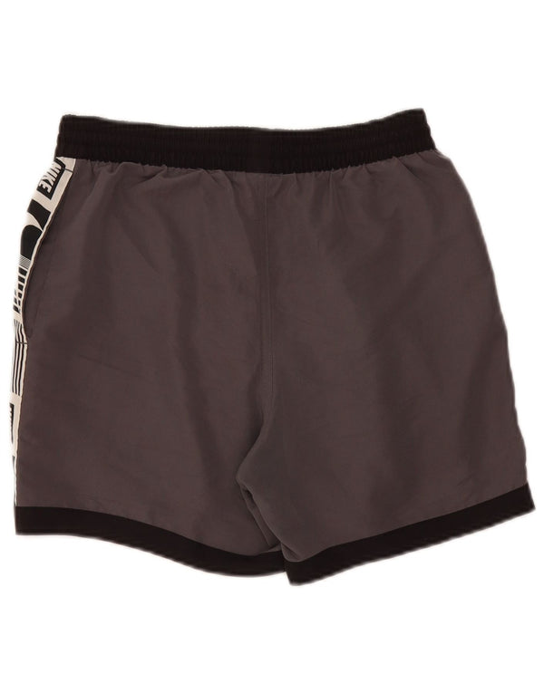 Nike Womens Graphic Sport Shorts UK 10 Small  Grey Colourblock