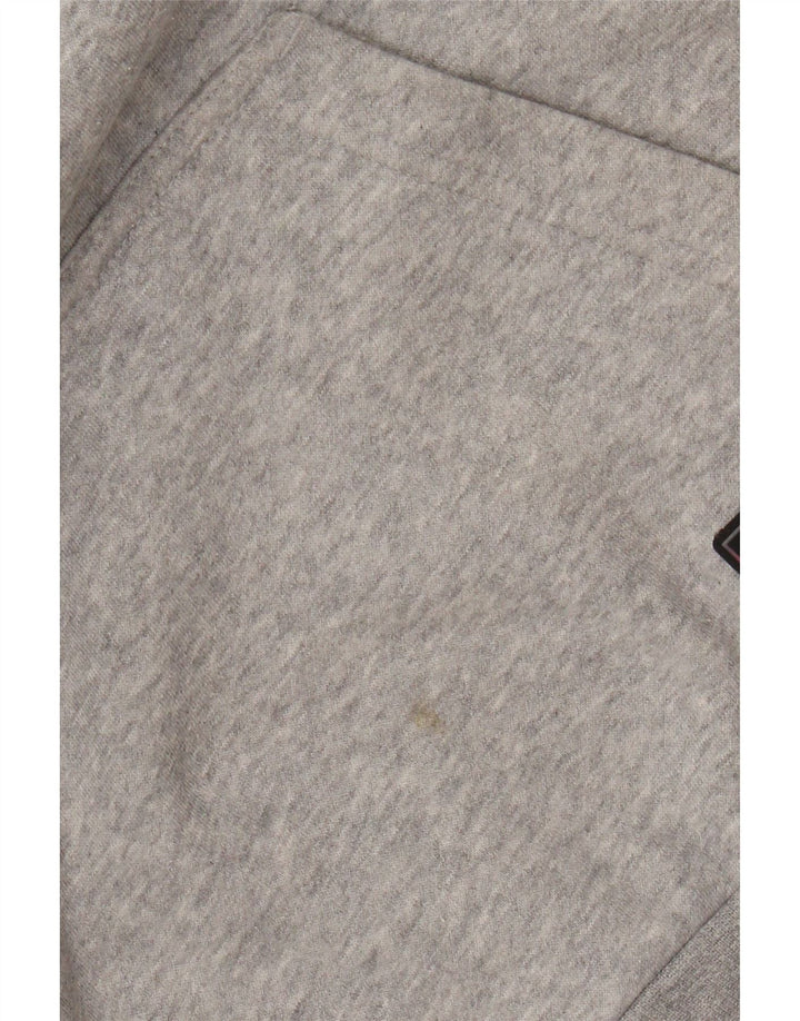 Adidas Mens Hoodie Jumper Small Grey Colourblock Cotton