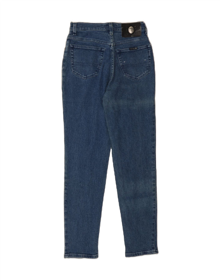 TRUSSARDI Womens Tapered Jeans W27 L29 Blue Cotton Vintage Trussardi and Second-Hand Trussardi from Messina Hembry 