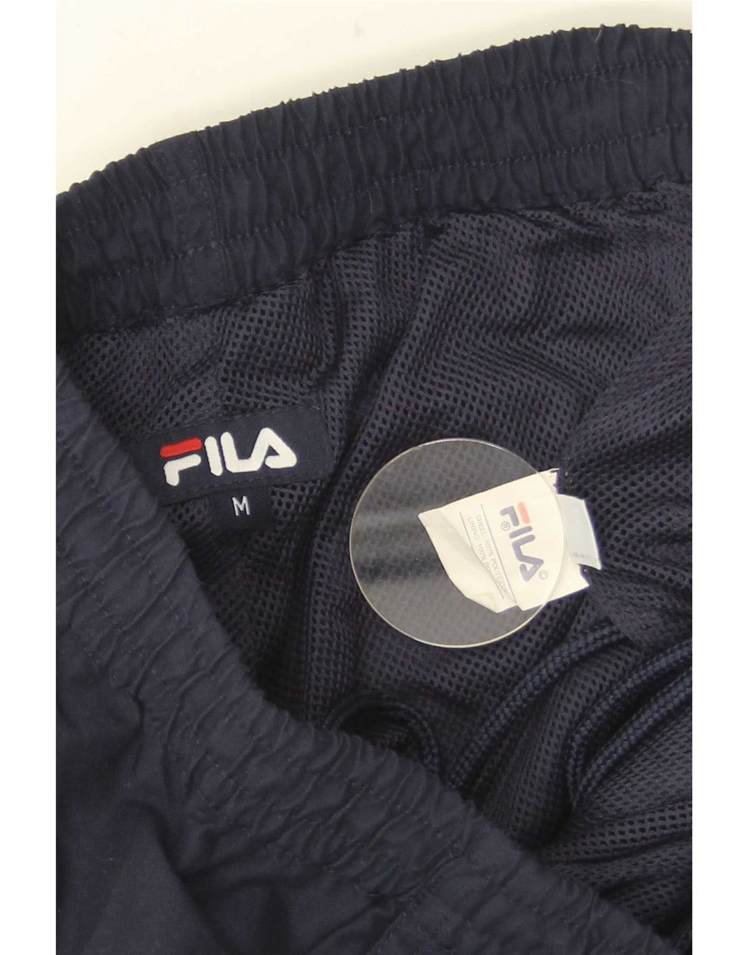 Fila Mens Graphic Bermuda Sport Shorts Medium Navy Blue Colourblock