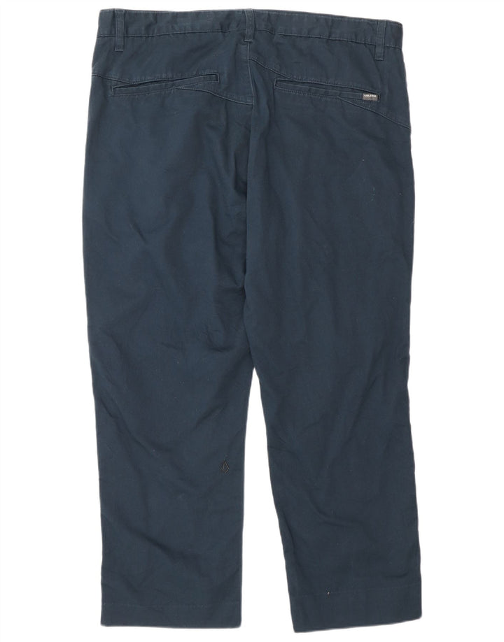 Volcom Mens Straight Chino Trousers W36 L26 Navy Blue