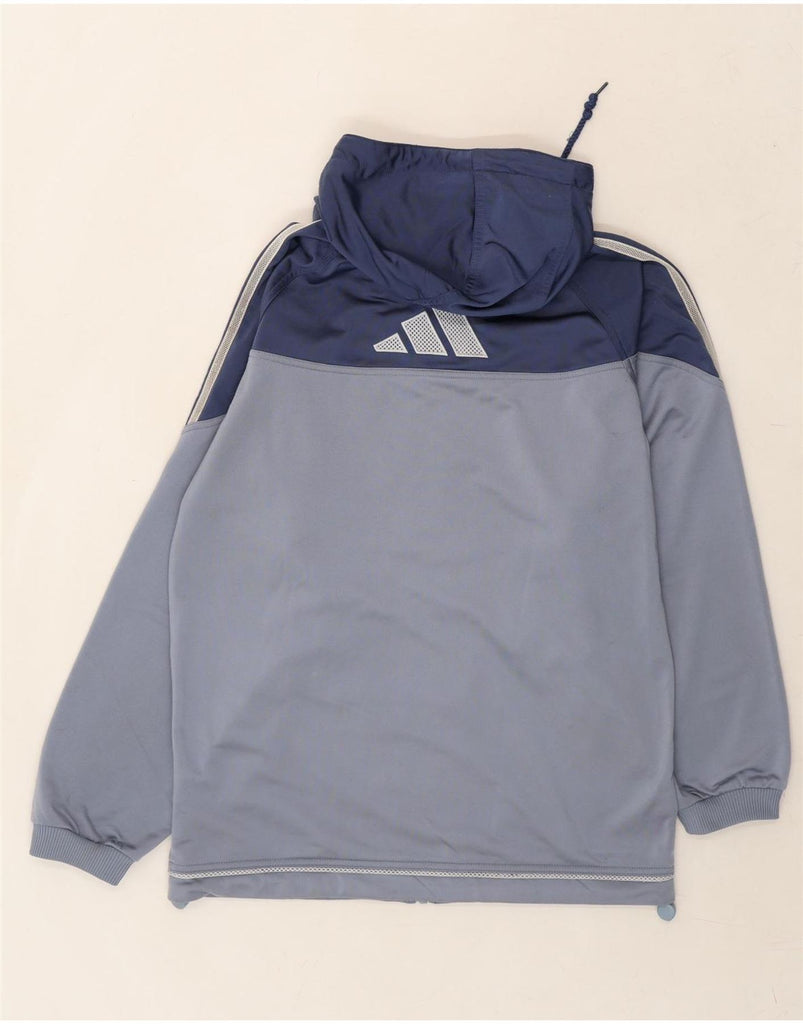 ADIDAS Mens Graphic Tracksuit Top Jacket UK 32/34 XS Blue Colourblock Vintage Adidas and Second-Hand Adidas from Messina Hembry 