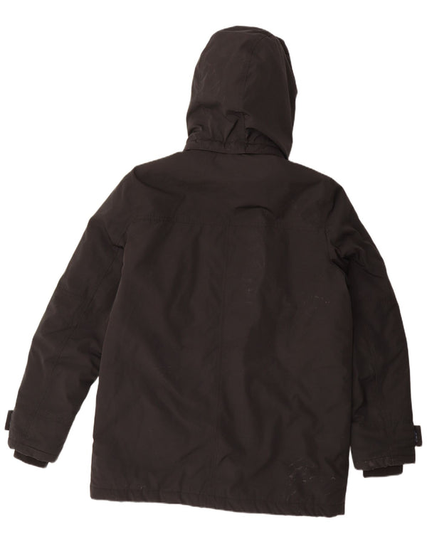 Tommy Hilfiger Mens Hooded Padded Jacket UK 42 XL Black Polyester