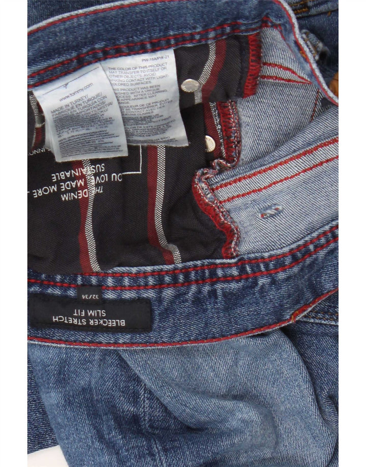 Tommy Hilfiger Mens Bleecker Slim Jeans W32 L34 Blue Cotton