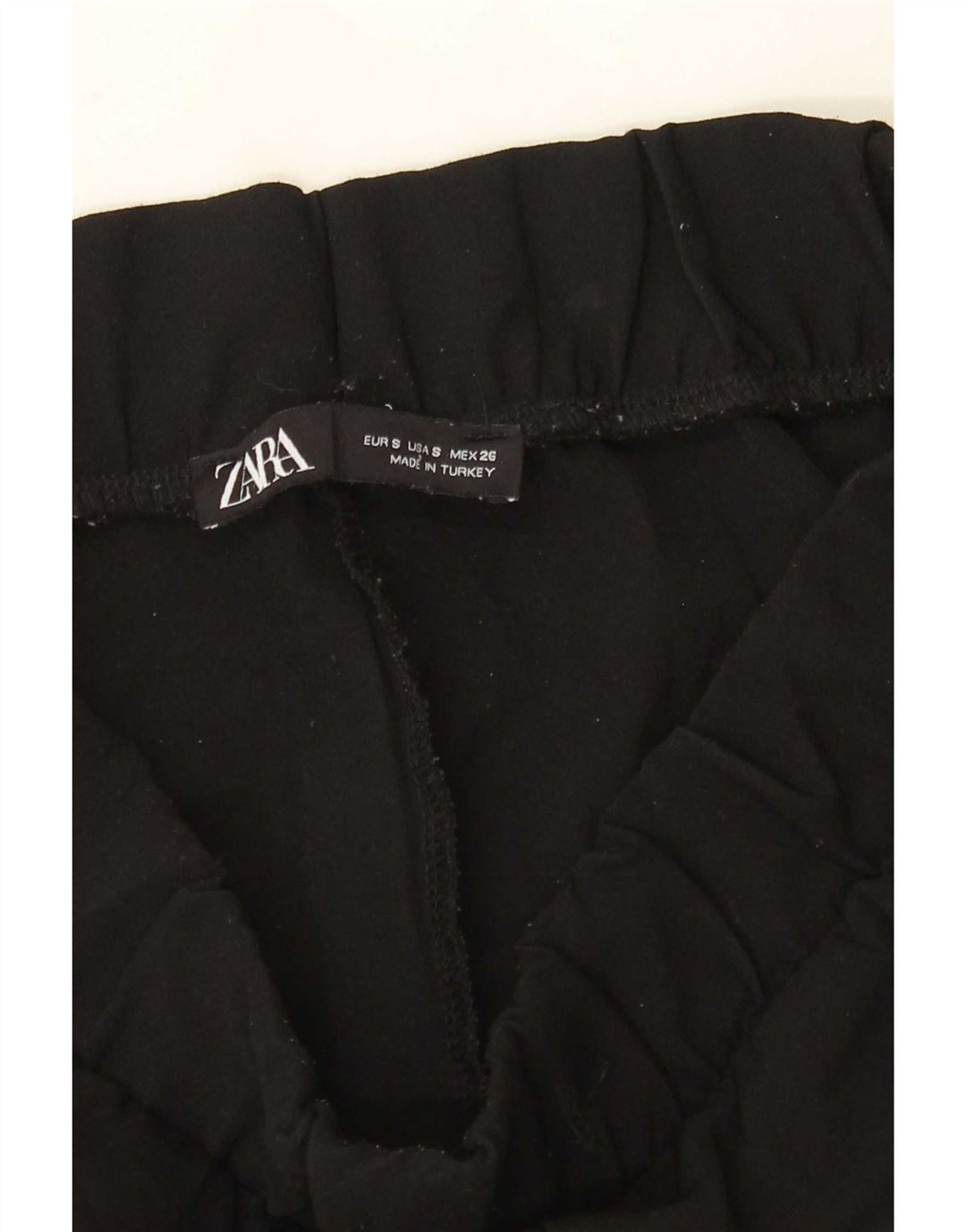 Zara Womens Tracksuit Trousers Joggers Small Black Colourblock Polyester