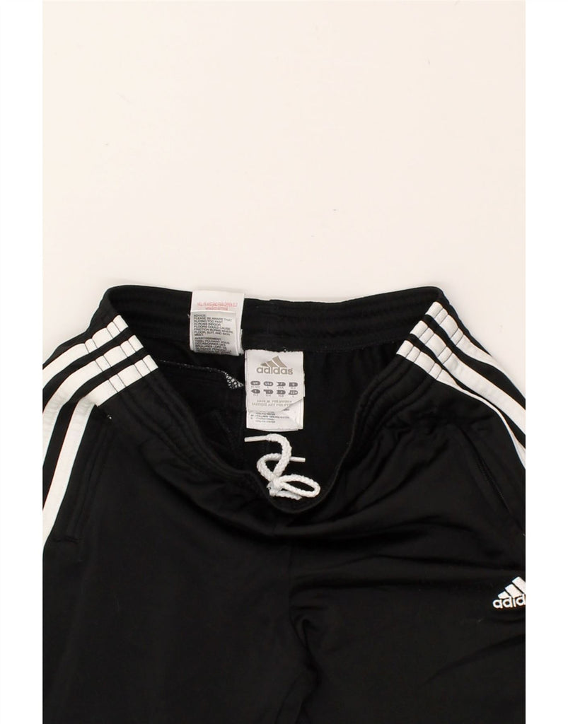 ADIDAS Girls Tracksuit Trousers 11-12 Years Black Polyester | Vintage Adidas | Thrift | Second-Hand Adidas | Used Clothing | Messina Hembry 