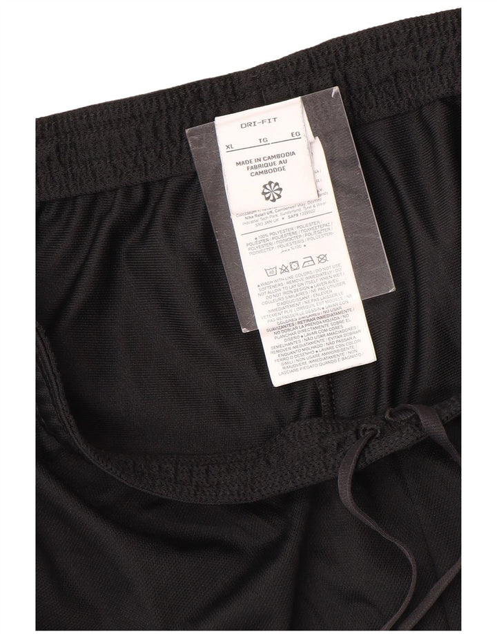Nike Mens Dri Fit Tracksuit Trousers XL Black Polyester