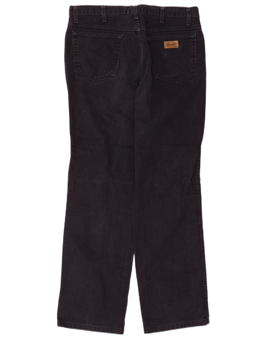 Wrangler Mens Straight Jeans W36 L32 Navy Blue Cotton
