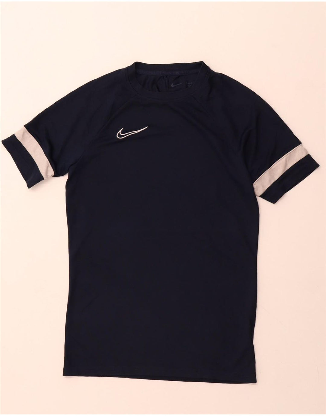 NIKE Mens Dri Fit T-Shirt Top Small Navy Blue Polyester