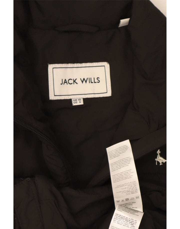 Jack Wills Womens Padded Gilet UK 10 Small  Black Polyester