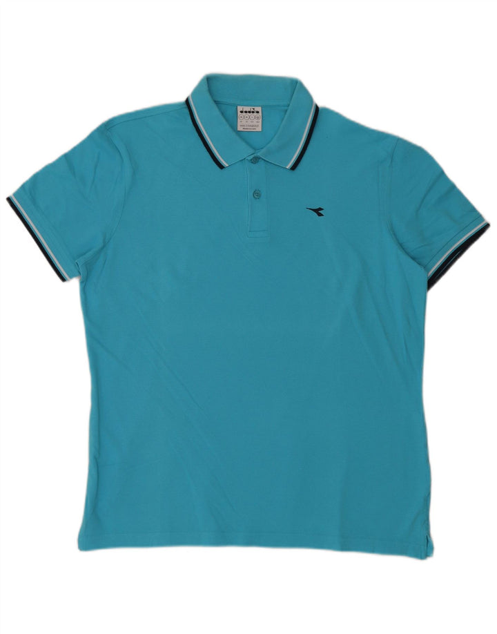 Diadora Mens Polo Shirt XL Blue
