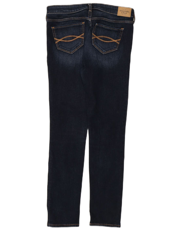 Abercrombie & Fitch Womens Crop Skinny Jeans US 4 Small W27 L26 Navy Blue