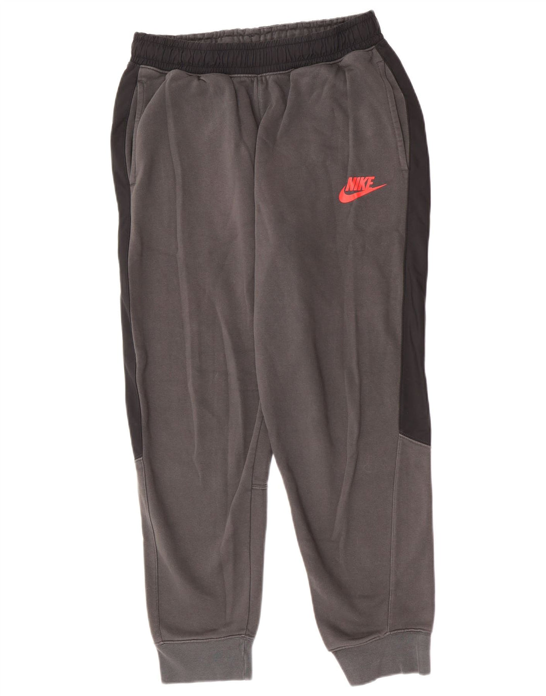 Nike Mens Tracksuit Trousers Joggers Medium  Grey Colourblock Cotton