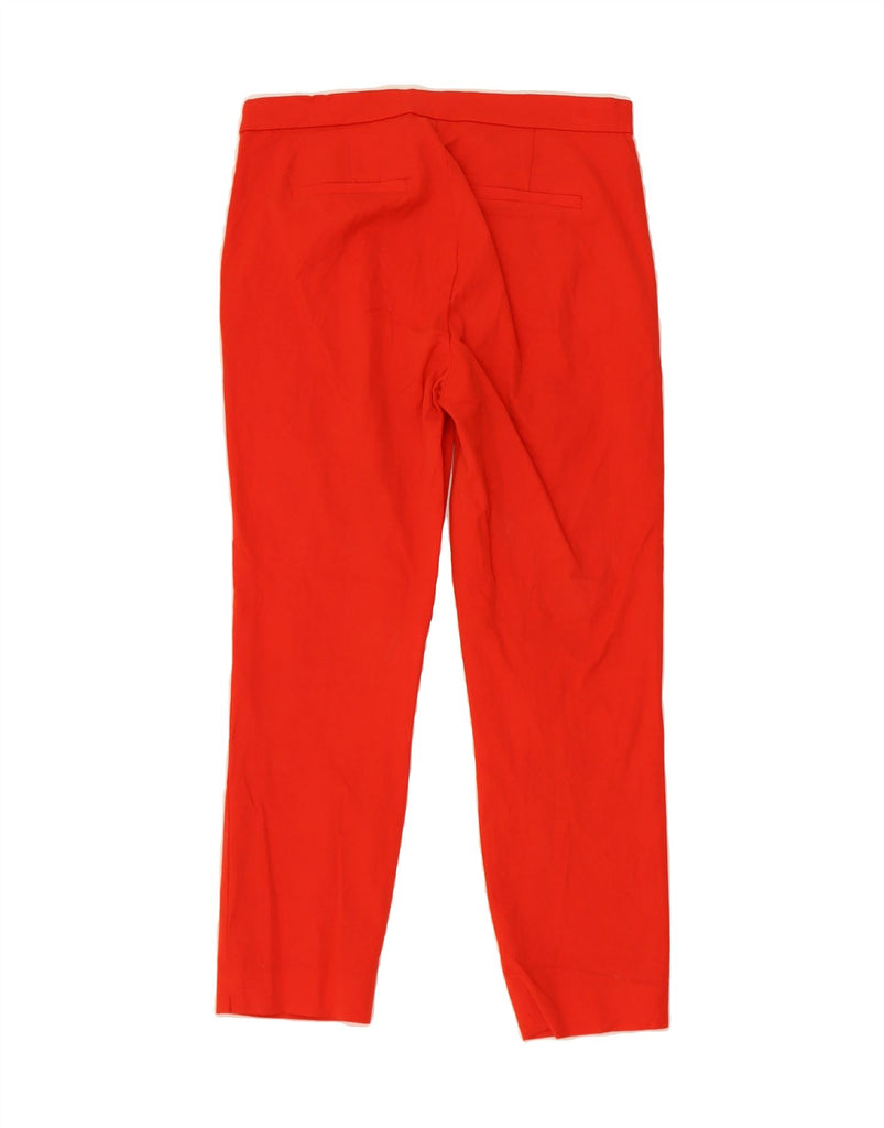 J. CREW Womens Martie Slim Cropped Trousers US 6 Medium W31 L24 Red Cotton Vintage J. Crew and Second-Hand J. Crew from Messina Hembry 