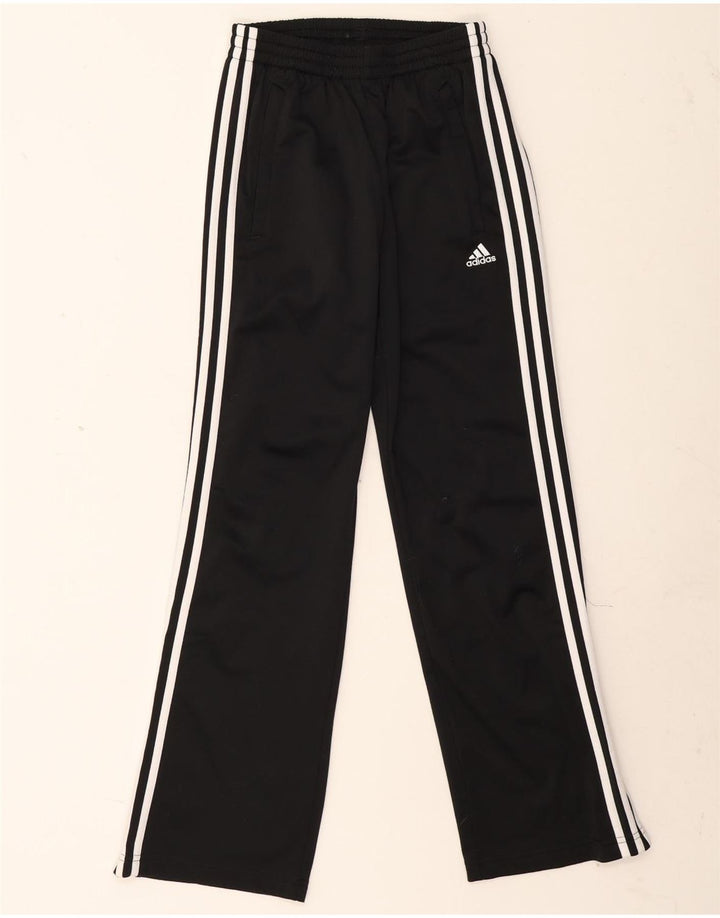 Adidas Boys Clima 365 Tracksuit Trousers 13-14 Years Black Polyester