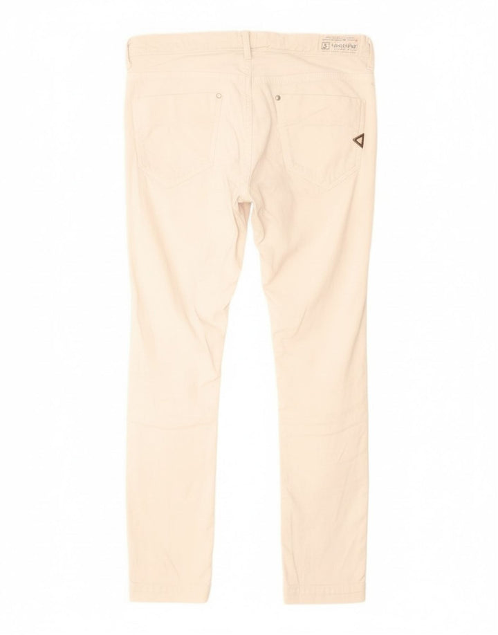 Meltin' Pot Womens Slim Jeans W36 L34 White Cotton