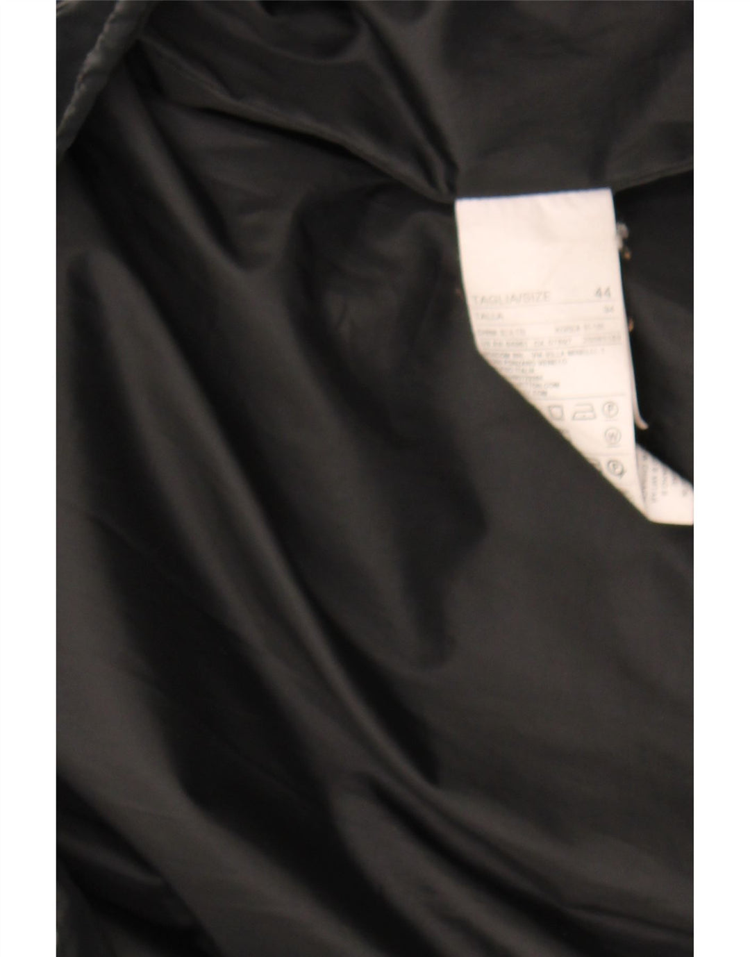 SISLEY Womens Padded Coat IT 44 Medium Black Polyester Vintage Sisley and Second-Hand Sisley from Messina Hembry 