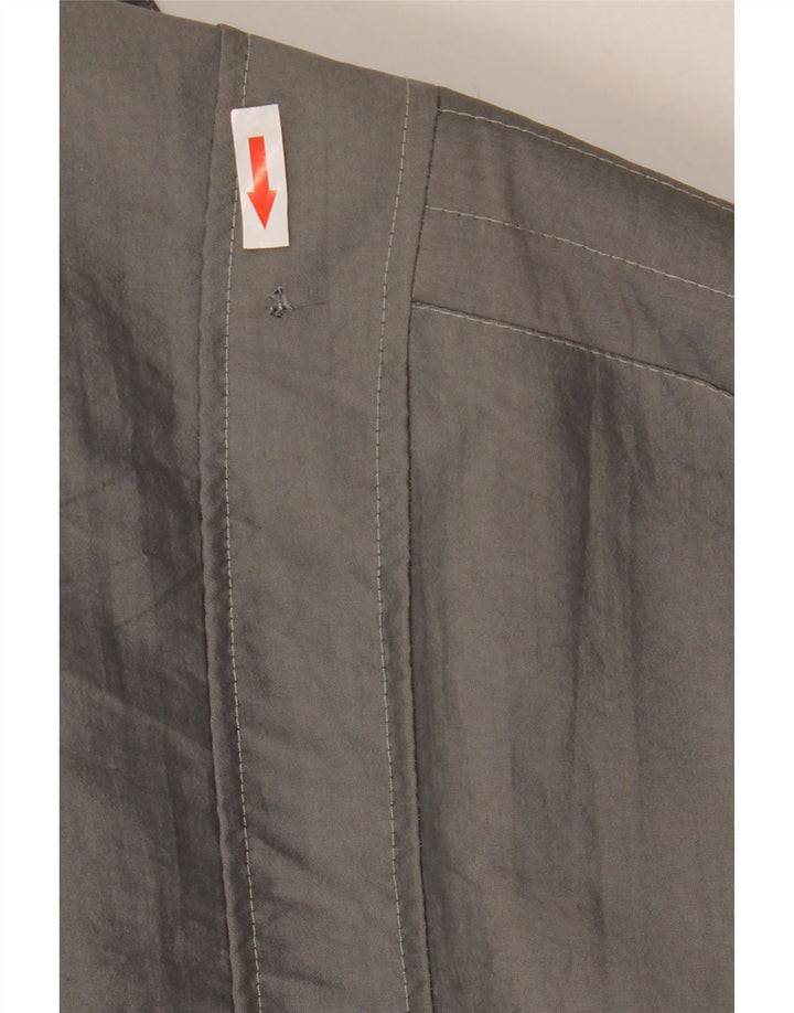 Vintage Mens Sherpa Bomber Jacket UK 40 Large Grey