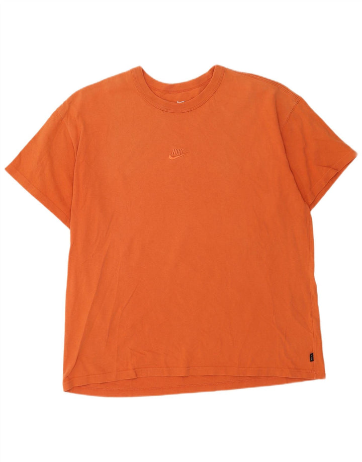 Nike Mens T-Shirt Top XL Orange Cotton