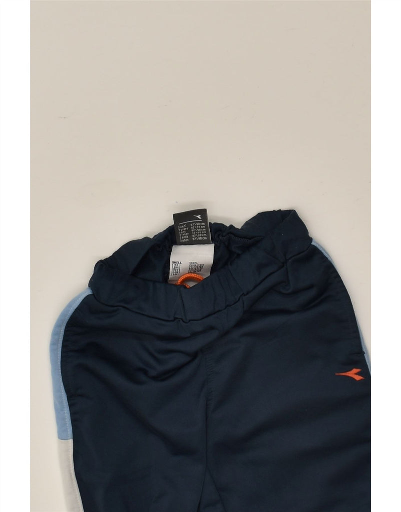 DIADORA Boys Tracksuit Trousers 2-3 Years Navy Blue Polyester | Vintage Diadora | Thrift | Second-Hand Diadora | Used Clothing | Messina Hembry 