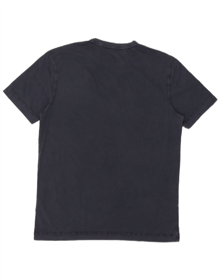 Hugo Boss Mens T-Shirt Top Medium Navy Blue Cotton