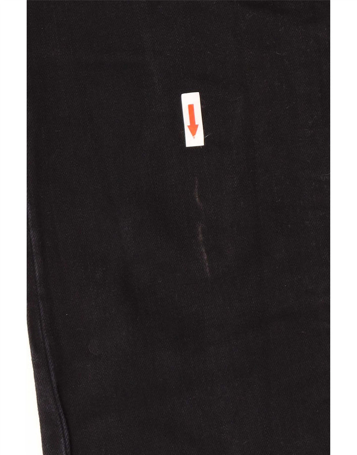 Wrangler Womens Iris Straight Jeans W30 L30 Black Cotton