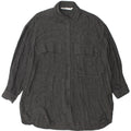 Zara Womens Oversized Shirt Dress UK 10 Small Grey Viscose