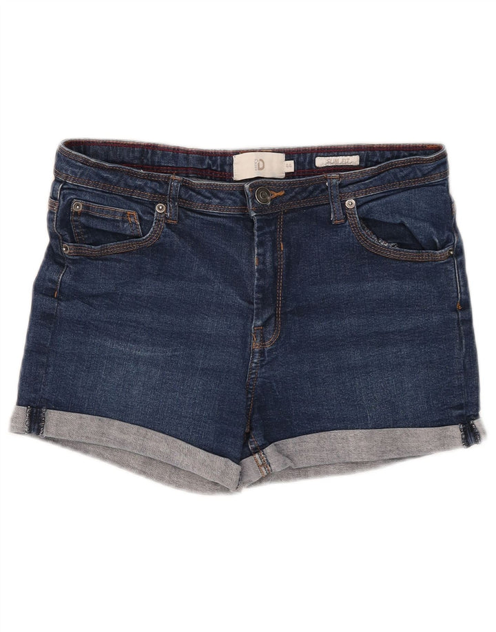 Dack's Womens Slim Fit Denim Shorts IT 44 Medium W28 Blue Cotton