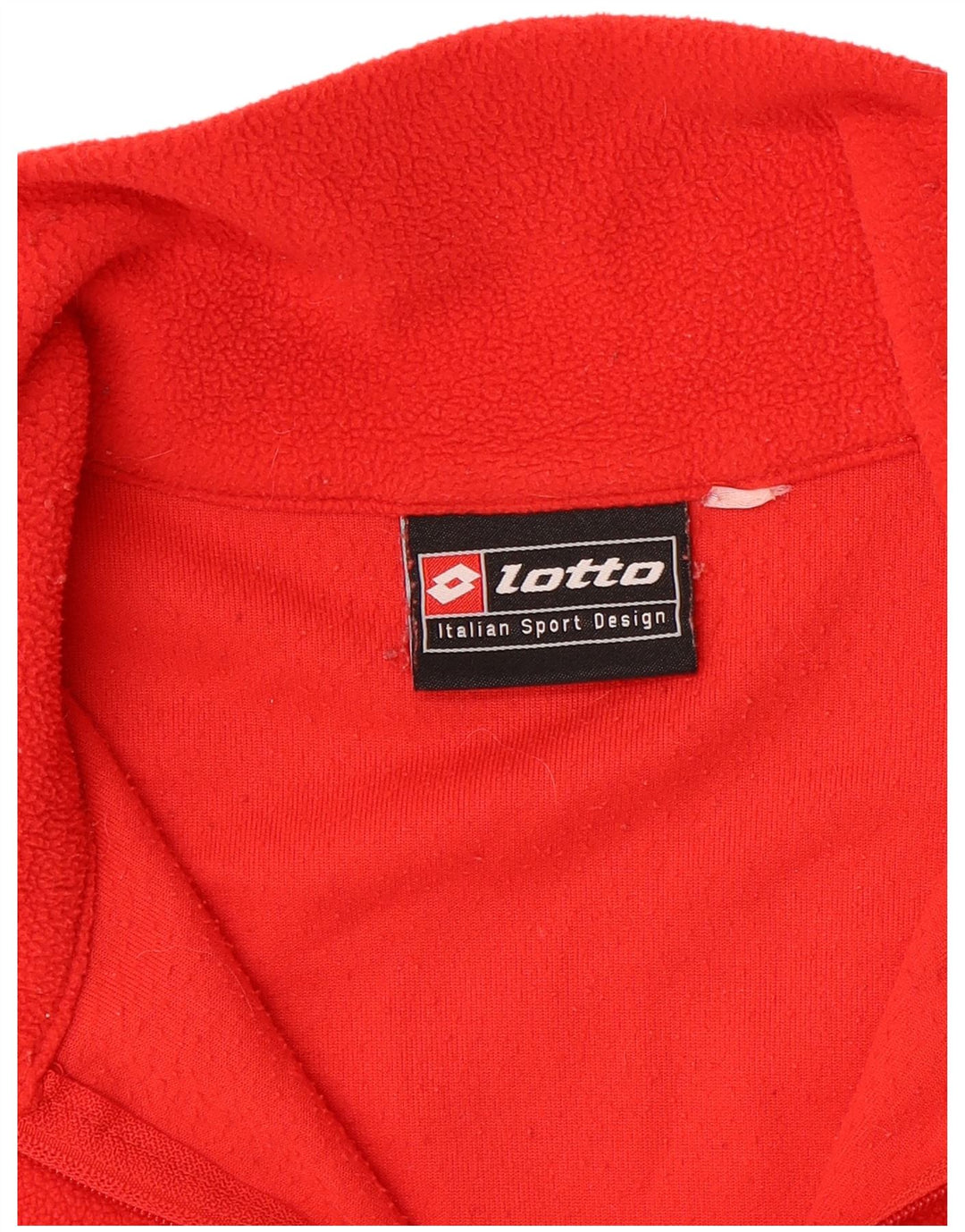 LOTTO Mens Zip Neck Fleece Jumper Medium Red