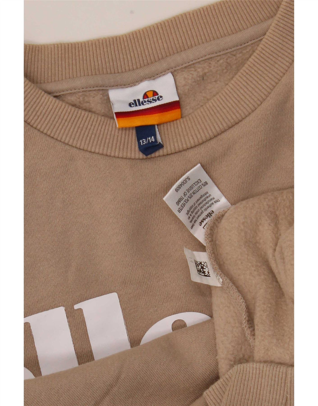 Ellesse Boys Graphic Sweatshirt Jumper 13-14 Years Brown Cotton