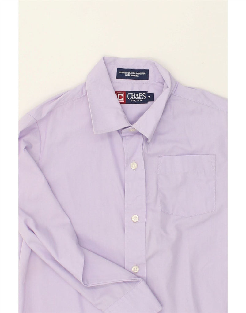 CHAPS Boys Shirt 6-7 Years Purple Cotton | Vintage Chaps | Thrift | Second-Hand Chaps | Used Clothing | Messina Hembry 