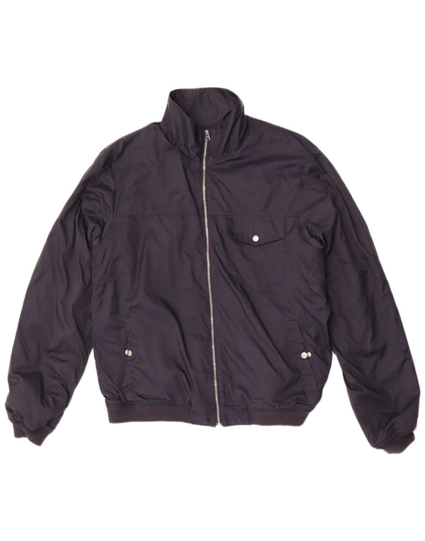 Gap Mens Bomber Jacket UK 38 Medium Navy Blue Nylon