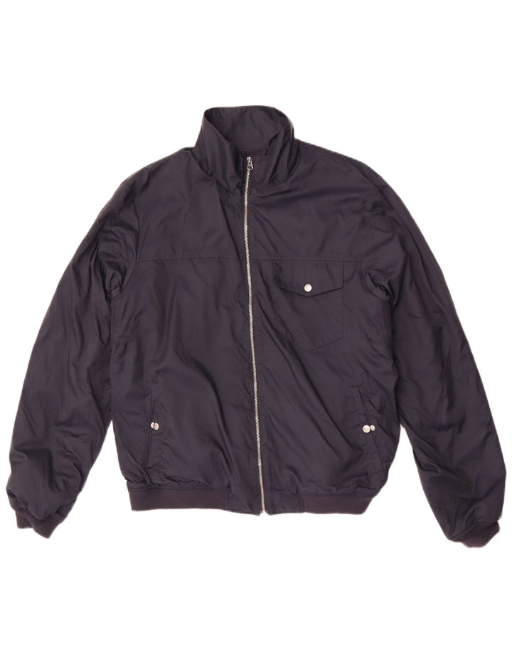 Gap Mens Bomber Jacket UK 38 Medium Navy Blue Nylon