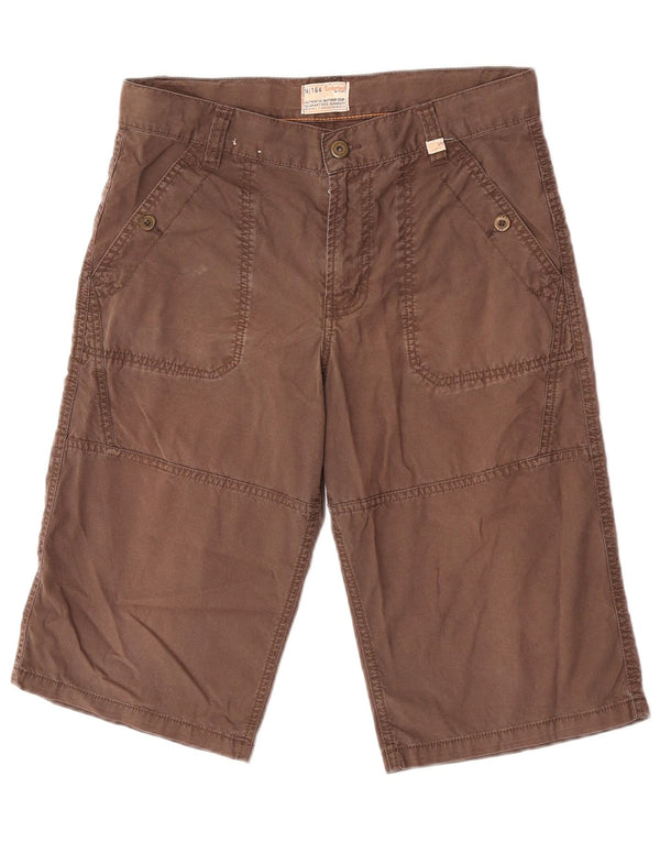 Timberland Boys Graphic Chino Shorts 13-14 Years W30 Brown Cotton