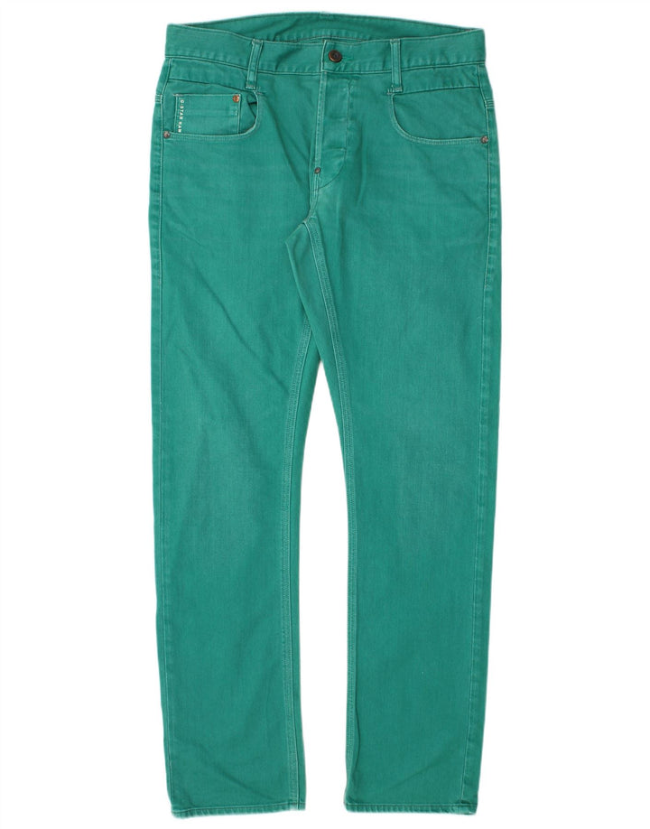 G-Star Mens Slim Jeans W33 L32 Green Cotton