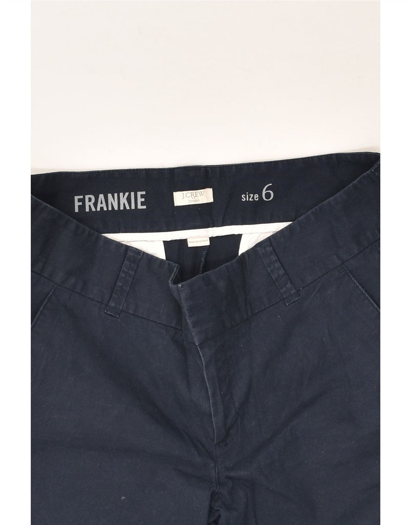 J. CREW Womens Frankie Chino Shorts US 6 Medium W30 Navy Blue Cotton | Vintage J. Crew | Thrift | Second-Hand J. Crew | Used Clothing | Messina Hembry 